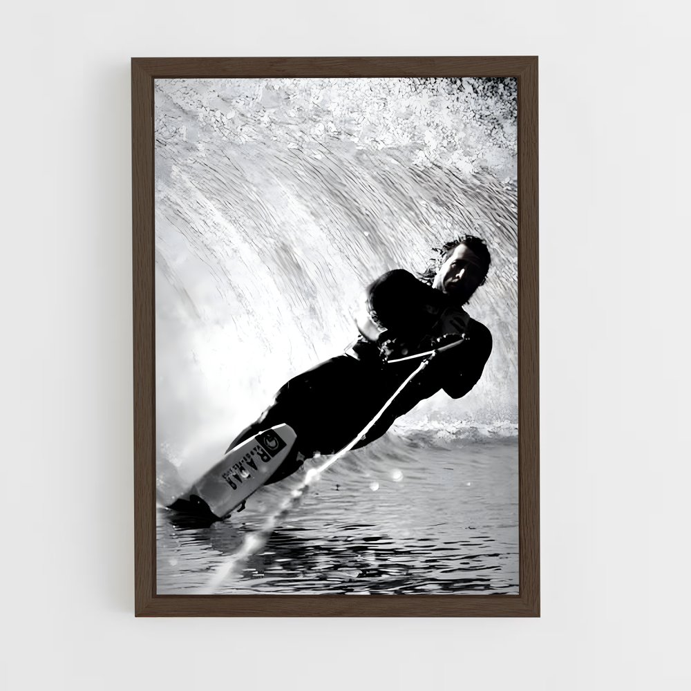Poster Surf à la Montée – affiche Ski nautique (vue 5)